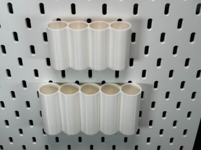 IKEA SKADIS kompatible Einhängeaufbewahrung runde Behälter einzeln