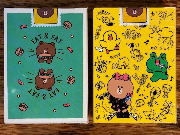 2 DECKS Bicycle Line Friends Doodle & A Day of Brown playing cards USA SELLER!