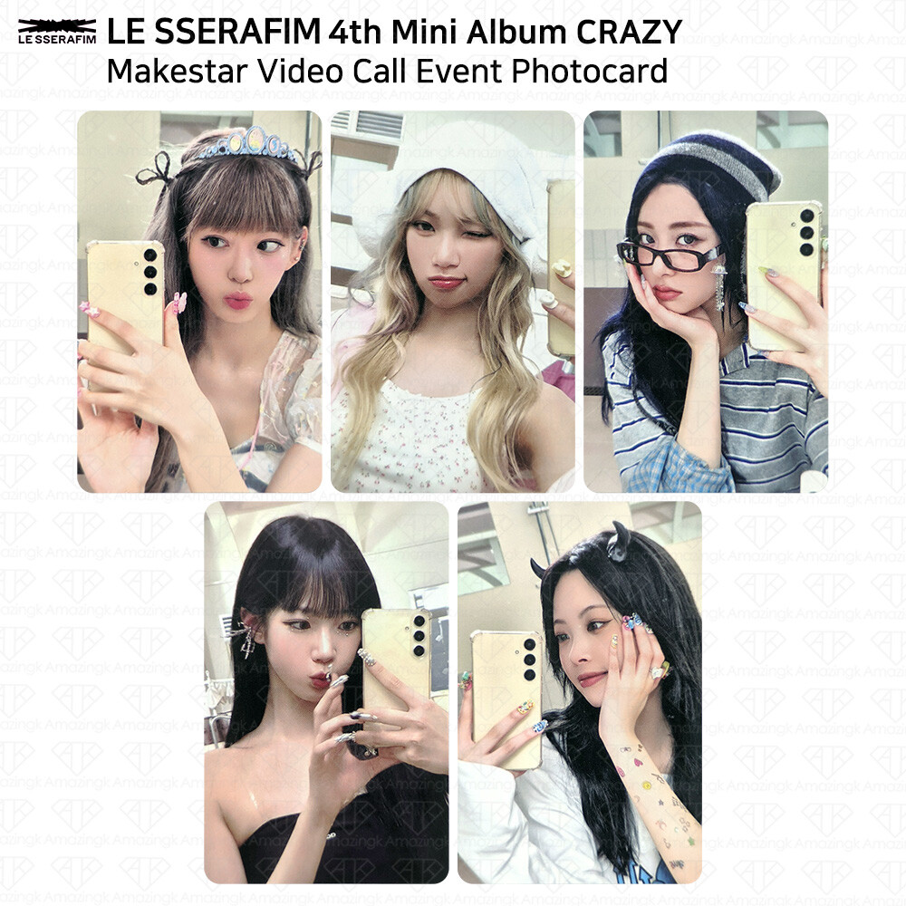 Le Sserafim 4th Mini Album CRAZY Makestar Video Call Fan Sign