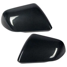 ACCELATEC Exterior Mirror Covers Carbon Fiber Pair W/Turn Signal Mustang 2015-23