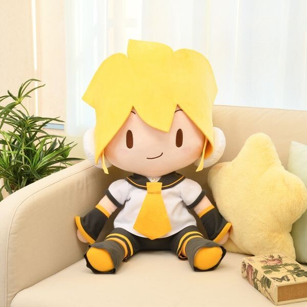 SEGA Len Kagamine Fuwapuchi Large Jumbo Plush Doll Stuffed toy 25