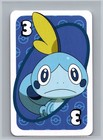 Sobble BLUE Three Pokemon UNO JAPANESE Card Game Pocket Monsters Back 3