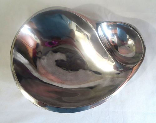 Vintage Nambe #560, Large 14", Chip and Dip Serving Bowl Dish, VG Condition - Picture 13 of 17