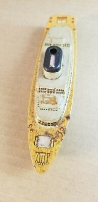 Vintage Toy Tin Ship 