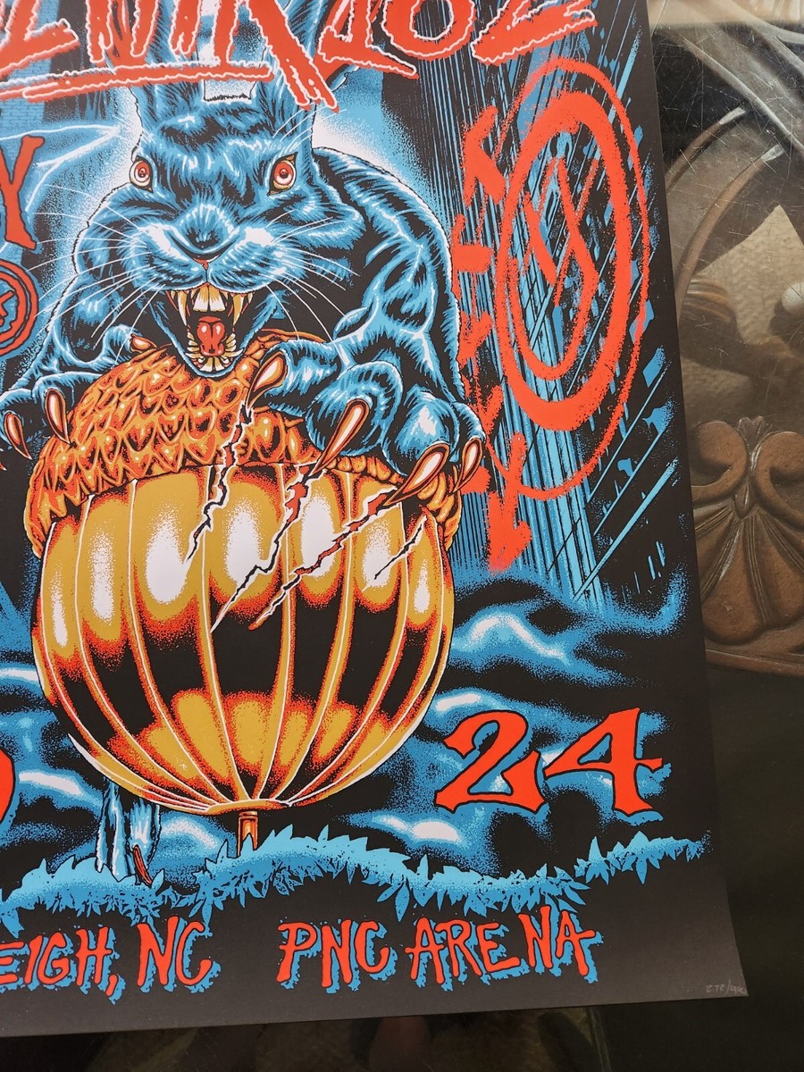 Official blink-182 Poster 2024 PNC Arena Raleigh, NC | eBay