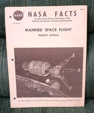 NASA FACTS Manned Space Flight 1960's Booklet
