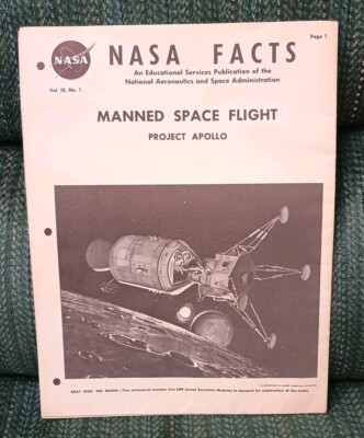 NASA FACTS Manned Space Flight 1960's Booklet 