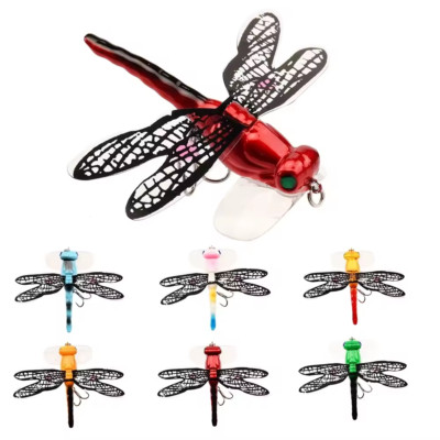 Libelle Angelköder Insekten Popper Raubfisch Fliegenfischen Köder 6,2g 75mm