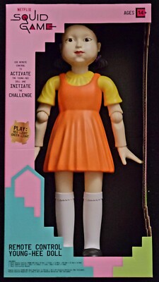 Netflix Squid Game Young-Hee Doll Remote Control 15” Tall