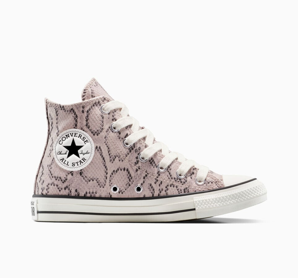 Converse Womens Chuck Taylor All Star Snakeskin Print High-Top Shoes Egret