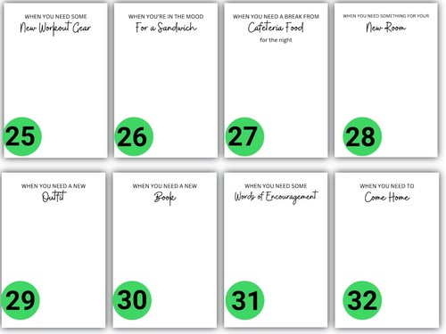 College Geschenkkartenbuch | Geschenkkartenetui | Schülergeschenk - Bild 9 von 12