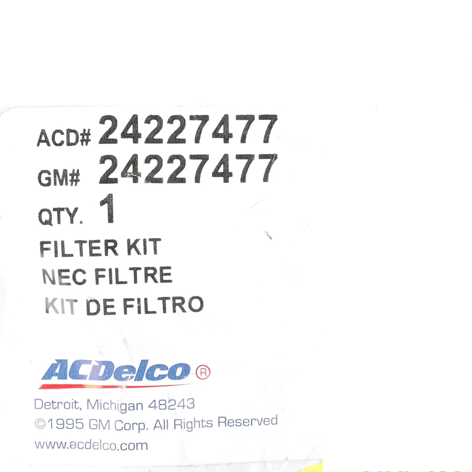 OEM 91-11 Buick Chevrolet Oldsmobile Pontiac Auto Transmission Filter 24227477 - Image 4 of 4