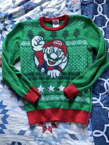 Super Mario Bros Christmas Boys Green 