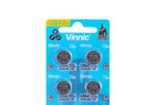 4x Vinnic AG10  Knopfzellen Uhrenbatterie LR54 L1131/LR1130/189/V10G im Blister