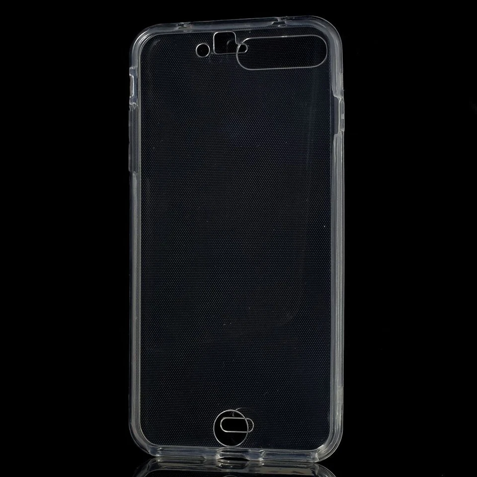 Apple iPhone 8 Plus Custodia Protettiva Completa 360 In Silicone Trasparente - Immagine 2 di 4