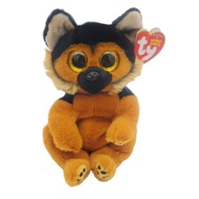 Ty Beanie Babies Bellies Shepard Dog Ace Stuffed Animal Puppy Bean Filled Sm 8"