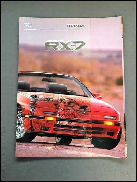 1988 Mazda Rx-7 Rx7 26-page Sales Brochure Catalog - Convertible