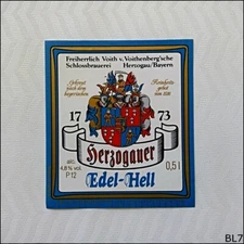 Herzogauer Edel-Hell Beer Label (BL7)