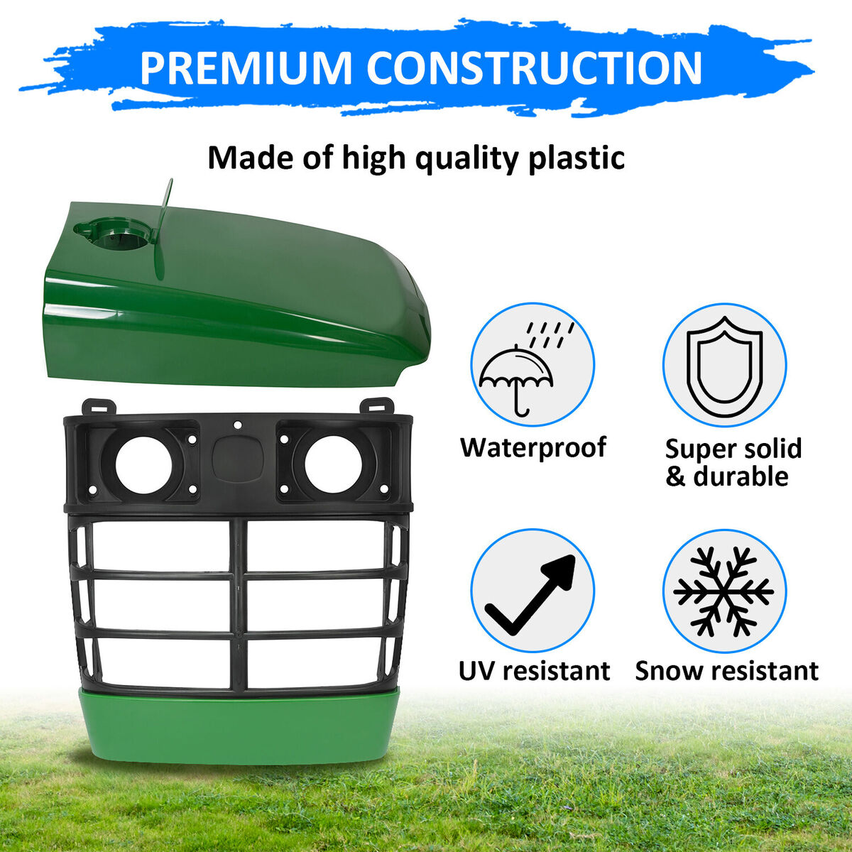 For John Deere 4200 4210 4300 4310 4400 4410 Upper Hood W/Fuel