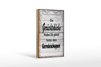 Holzschild Spruch 12X18 Cm GerüChteküChe Geredeschuppen Deko Schild