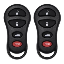 New Replacement for Chrysler Dodge Keyless Remote Fob 4B FCC# GQ43VT9T (2 Pack)
