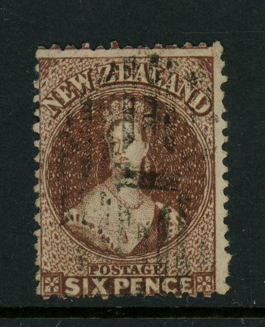 New Zealand Scott # 9 Avg Used 6 pence NZ Stamp Cat $325 | eBay