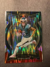 2024 Panini Select #51 DeVonta Smith Black & Red Prizm Shock