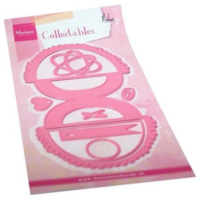 Marianne Design Sammlerstücke Stanzformen - Bagtopper XOXO von Marleen COL1508