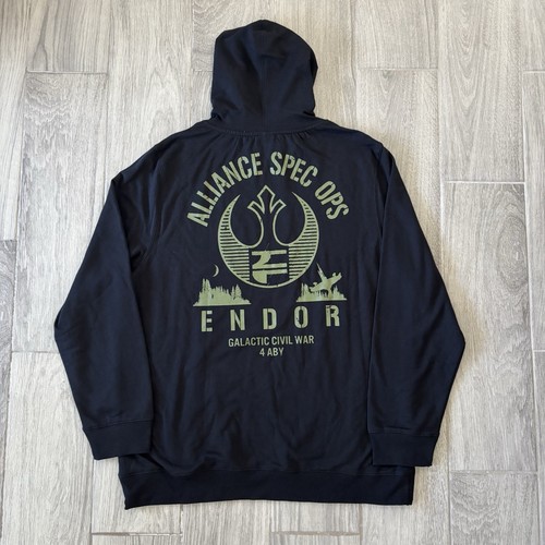 NWT Heroes & Villains Star Wars Hoodie Rebel Alliance Spec Ops Endor Sz. 3XL