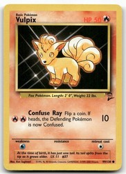 Vulpix 99/130 Base Set 2 Common