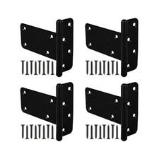 5 in T-Strap Heavy Duty Gate Hinges 260 Lbs Capacity,4 Pack Extra Thick Shed ...
