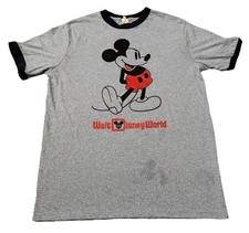 Mickey Mouse Walt Disney World Blue Ringer T-Shirt Adult Large VTG