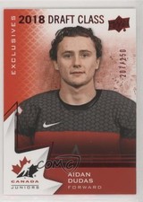 2020 Team Canada Juniors 2018 Draft Class Exclusives /250 Aidan Dudas #91 0iw3