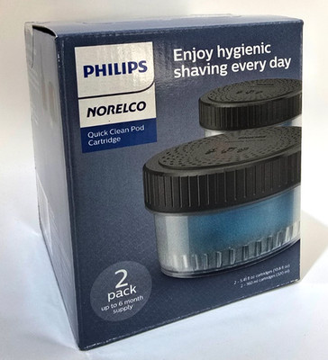 Norelco Philips Quick Clean Pod Cartridges (2 Pack) Model CC12/52