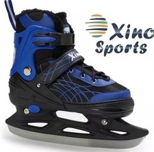 Xino Sports Blue and Black Ice Skates New Opened Box