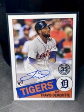 2020 Topps 1985 Topps Baseball Auto Travis Demeritte #85A-TD Rookie Auto RC