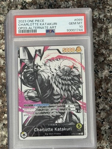 [PSA 10] Charlotte Katakuri (099) (Alt Art) OP03-099 Pillars of Strength Foil