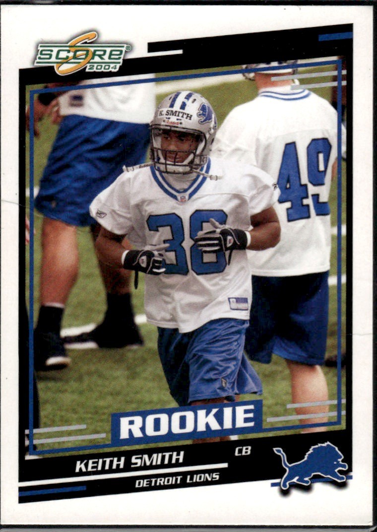 Keith Smith 2004 Score Detroit Lions Rookie #433