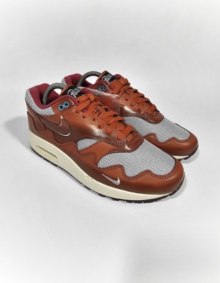 Patta x Nike Air Max 1 Waves Dark Russet US 8,5 UK 7,5 EUR 42cm 26,5 Neu OG All