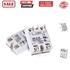 2pcs SSR-40DA Solid State Relay Single Phase Semi-Conductor Relay Input 3-32V...