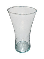 Clear Glass Vase with Flared Design