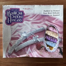 Brendle  s Inc Set of 6 Boutique Padded Hangers Vintage Various Colors New In Box