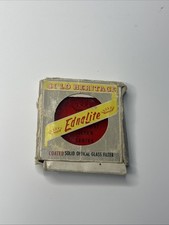 EDNALITE GOLD HERITAGE NEW Medium RED R-3 25A FILTER. New Old Stock