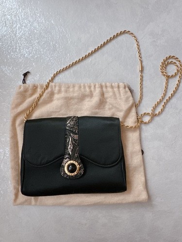 CELINE Vintage Shoulder Bag Black Mini Classic Limited Edition
