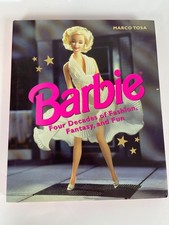 Barbie Four Decades Fashion Fantasy Fun Book Marco Tosa Hardcover Collector