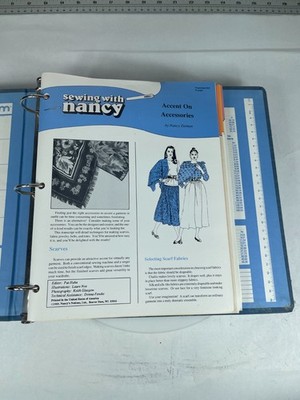 Sewing with Nancy Binder w 14 Inserts Nancy Zieman Vintage Sewing Guides