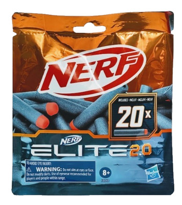 NERF Elite 2.0 Refill Darts Pack 20 Count Foam Dart Ammo Refill Ages 8+ New