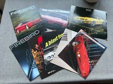 Pontiac Firebird- 8 different dealer brochure...