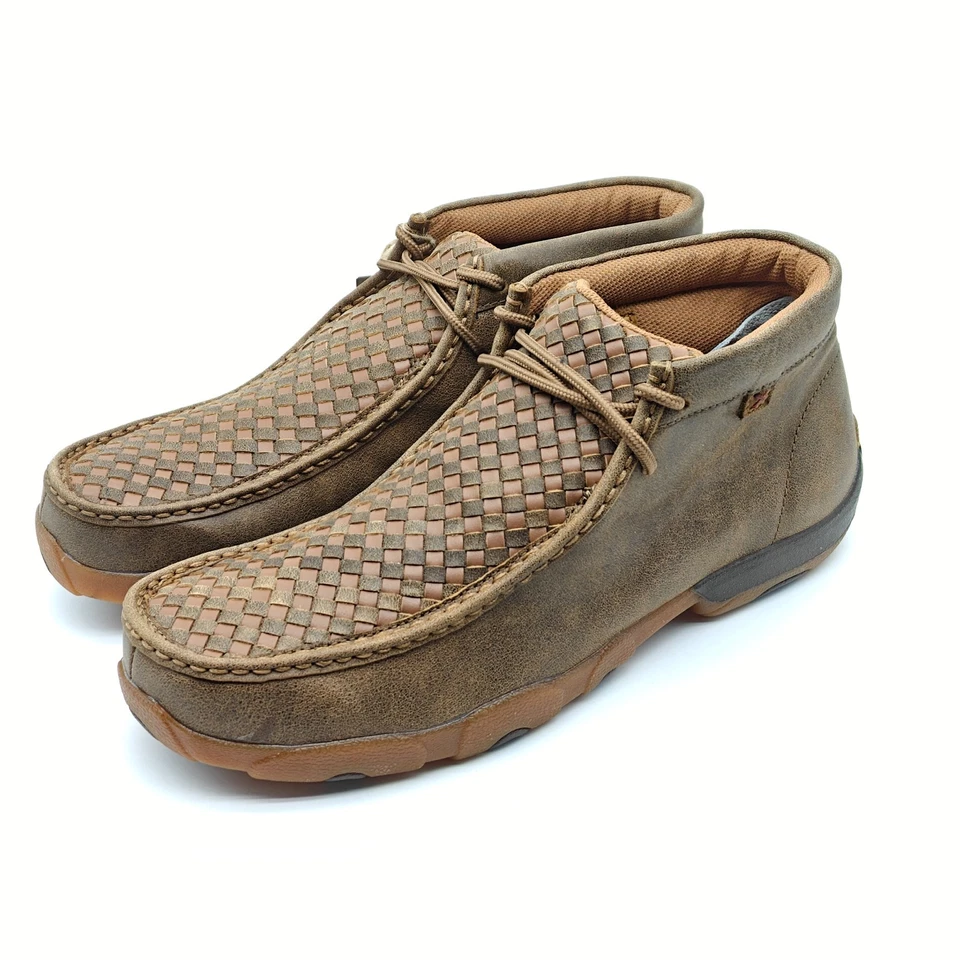 Twisted X Men Chukka Driving Moc Tan Leather Shoes Boots Western MDM0033 US10-12 - Image 2 of 4