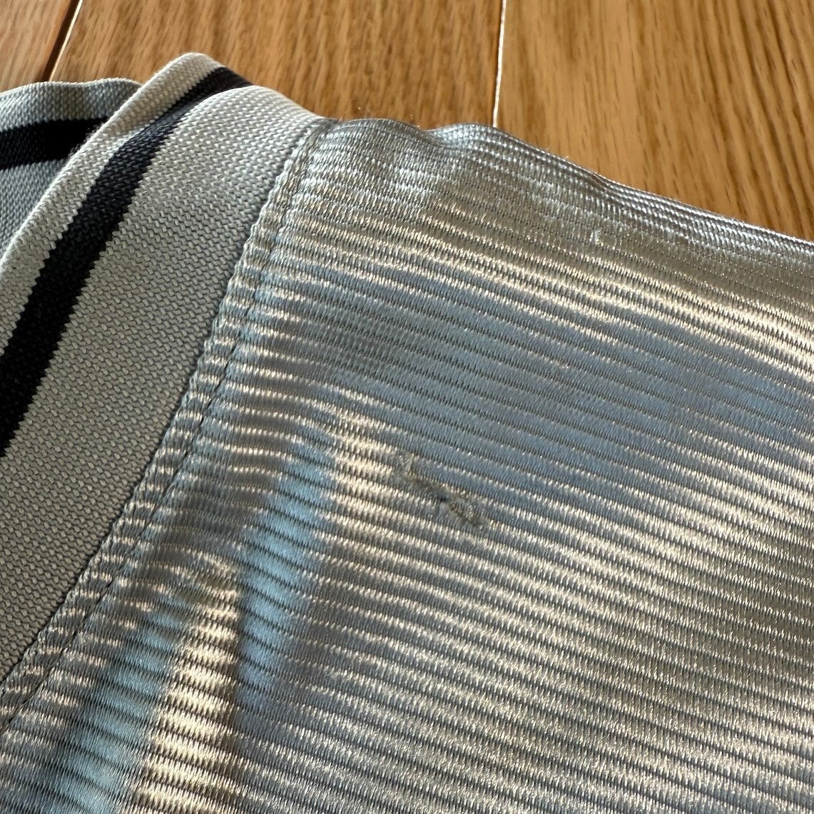 Vintage 2003 Nike Michael Jordan 23 Jumpman Gray Football Jersey Mens XXL thumbnail 4